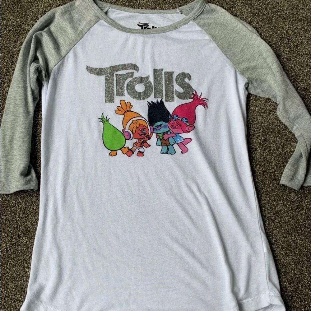 Trolls Junior Baseball Style Shirt Size Small
